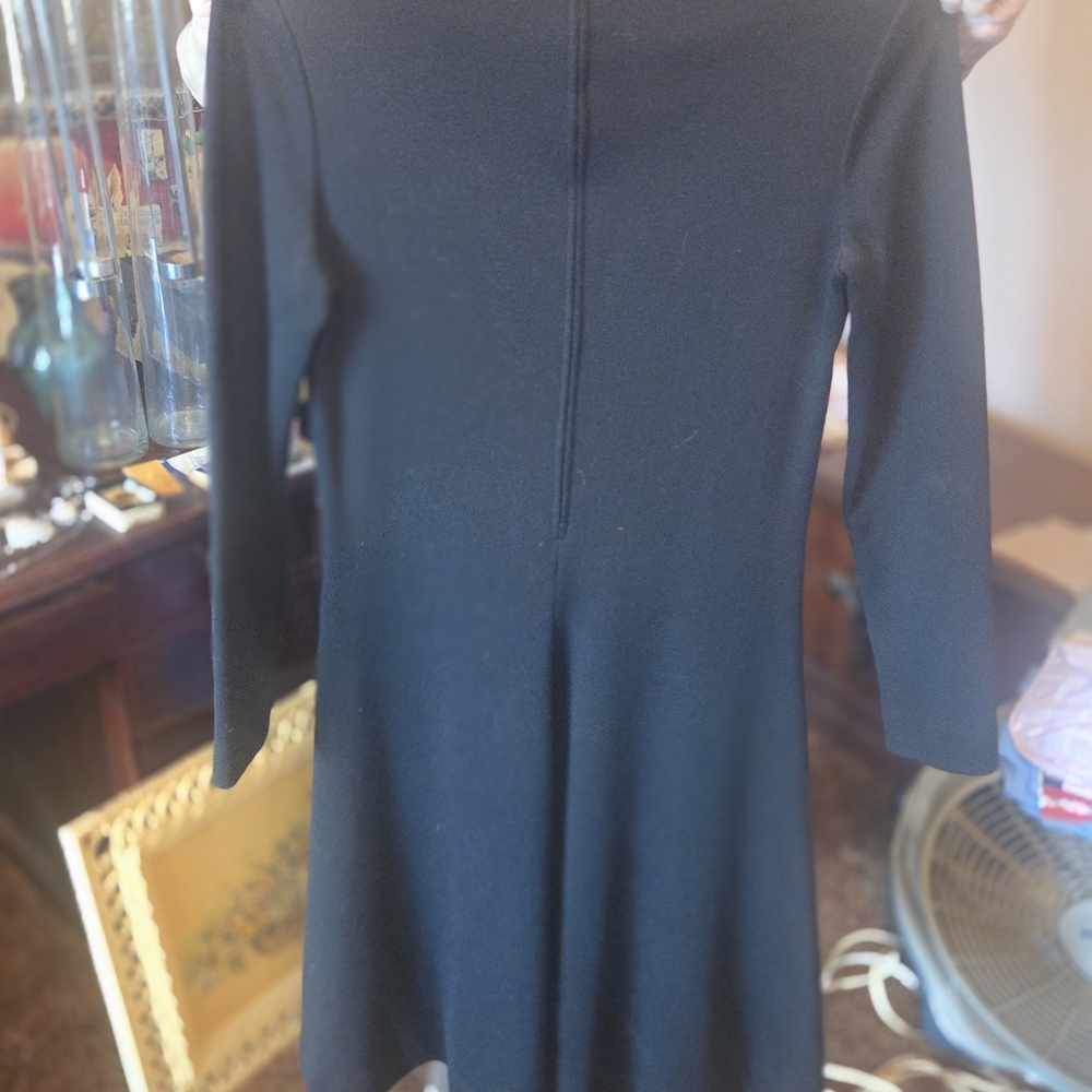 Elegant Black Long Sleeve Dress
